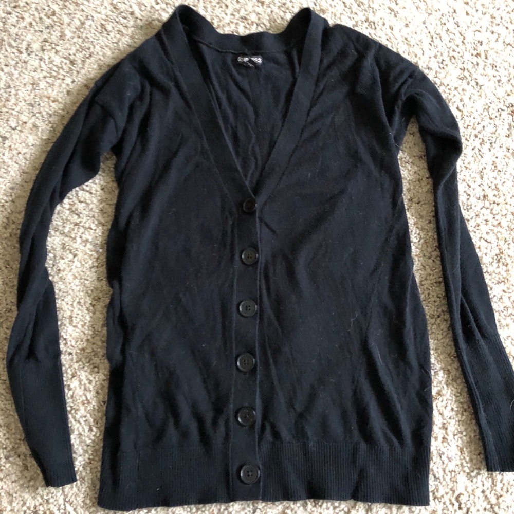 Black express cardigan
